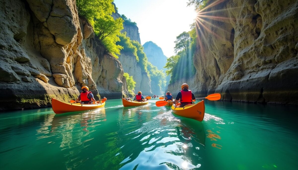 Aventure et bivouac : explorer les majestueuses gorges de l’Ardèche en canoë