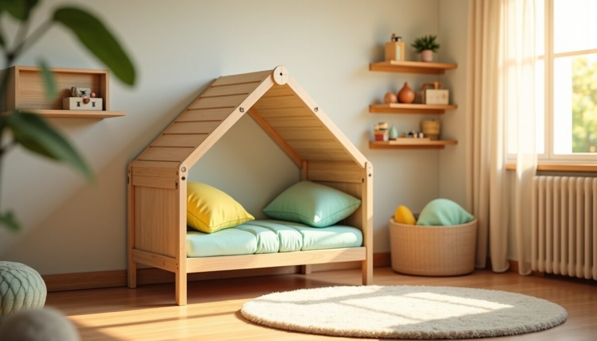 Lit cabane Montessori : un véritable nid d’autonomie pour les tout-petits