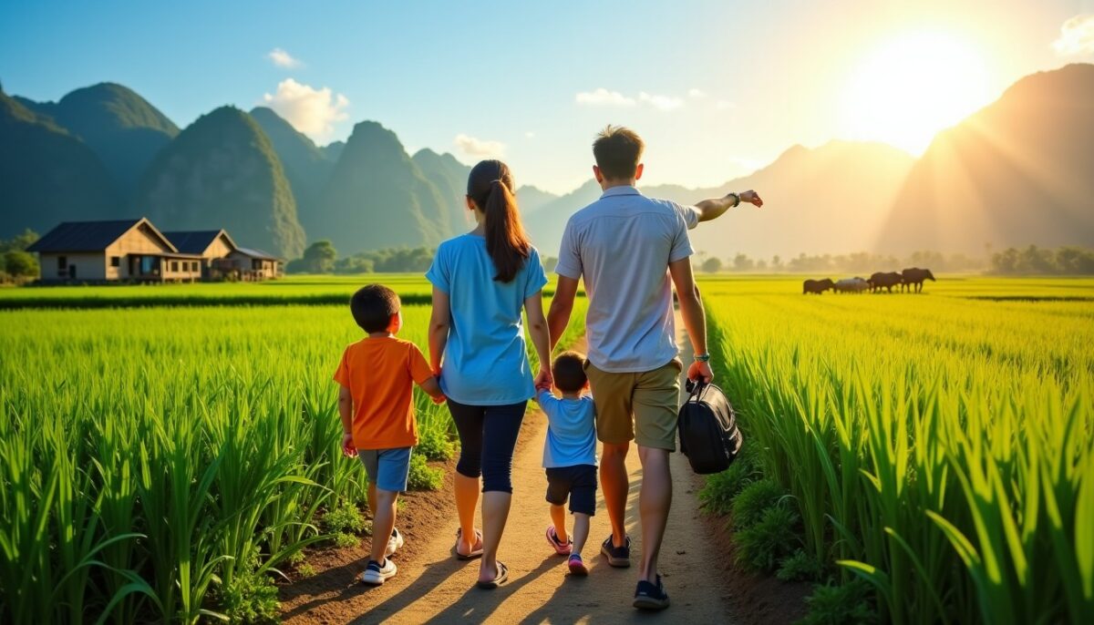 Heures inoubliables à Mai Châu au Vietnam : une aventure authentique avec les enfants