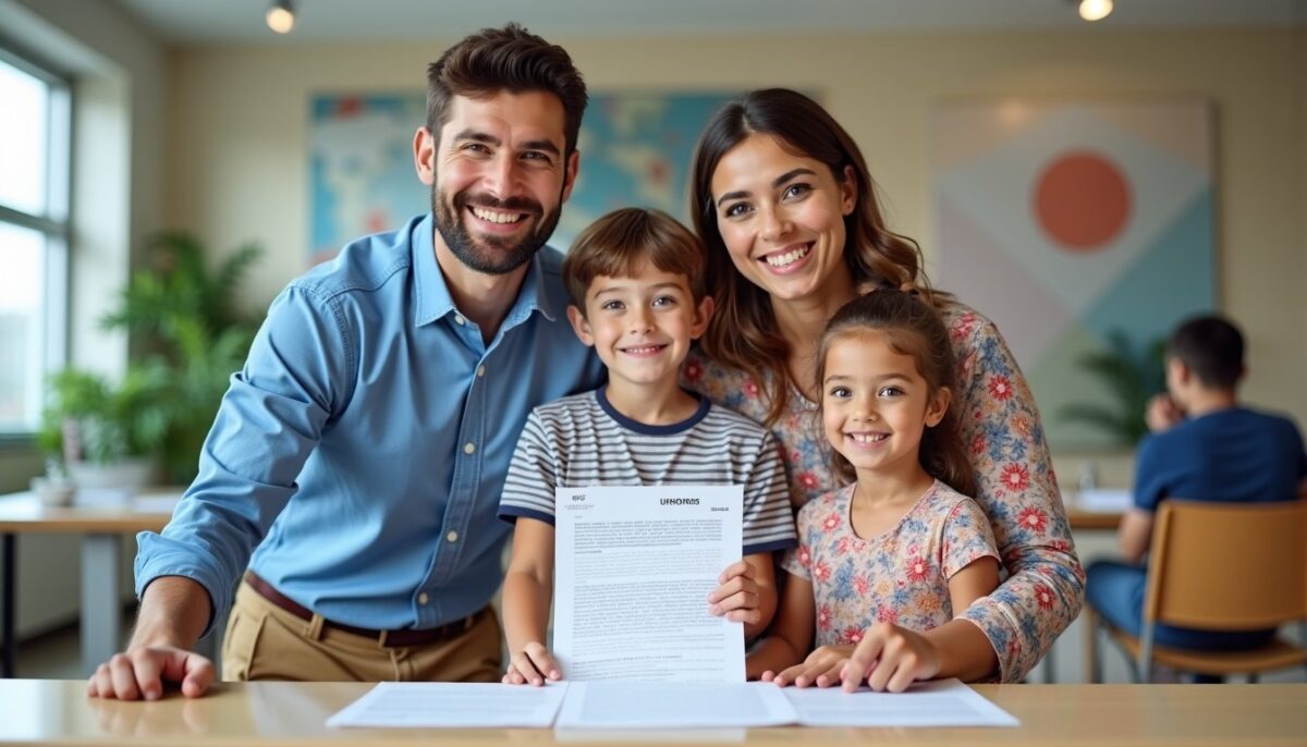 La procédure de visa la plus facile que nous ayons accomplie en famille